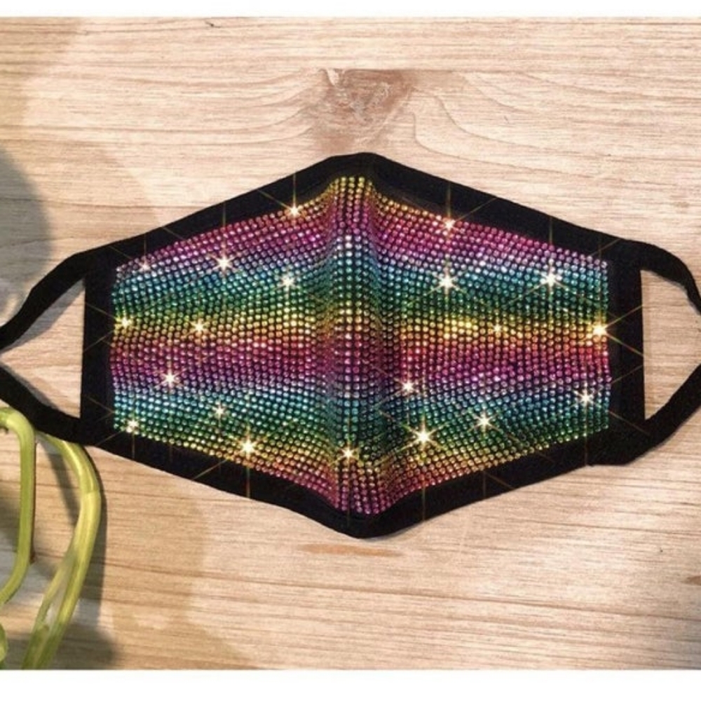 Rainbow face mask